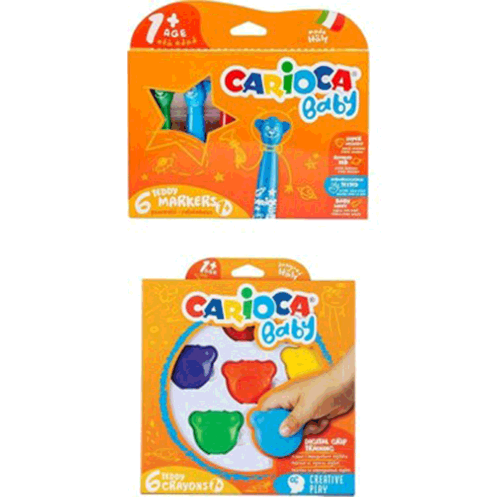 Carioca Baby 3 in 1 Ahşap Gövdeli 10'lu Jumbo Kuru Boya Seti Fiyatları,  Özellikleri ve Yorumları