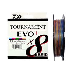 Daiwa Tournament 8 Braid EVO + Multi Color - 300M