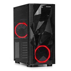 Dark Vision 4x12cm Kirmizi Led Fanli Tempered Glass On Ve Yan Panel Usb3 0 Atx Oyuncu Kasasi Dkchvision Teknobiyotik
