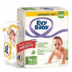 Evy Baby Bebek Bezi 4 Beden Maxi 4 Lu Firsat Paketi 120 Adet Yeni