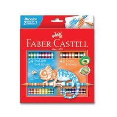 Faber-Castell 5171120624 Bicolor 48 Renk Boya Kalemi