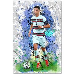  NIOKUM Cristiano Ronaldo And Lionel Messi Poster