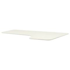 Bekant Sol Kose Calisma Masasi Beyaz 160x110 Cm Ikea Calisma Alanlari