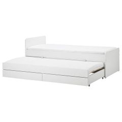 Tarva Luroy Cift Kisilik Karyola Cam 140x200 Cm Ikea Yatak Odalari