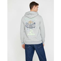 Mor Erkek Yazili Baskili Sweatshirt 0kam71507dku41 Koton
