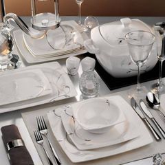 Kutahya Porselen Aliza Bone 83 Parca 70102 Desenli Yemek Fiyati
