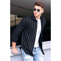 Madmext Ici Kurklu Beyaz Oduncu Gomlek 9021