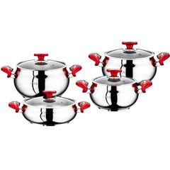 Karaca Ege Set 8 Parca Celik Tencere Seti Amazon Com Tr