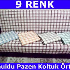Eponj Home Keten Koltuk Ortusu 170x220 Cm Palmiye Hardal Tekzen
