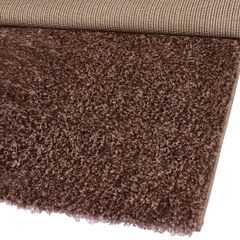 Flora Hali Tiara Plain Antrasit Shaggy Hali Daire 66x66 Cm Koctas