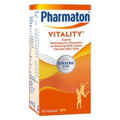 Pharmaton Vitality 30 Kapsül Takviye Gıda