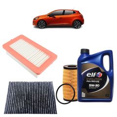 Kit Inspección para Renault Captur Clio IV Dacia 1.5 DCI + 5L Aceite Elf  5W30