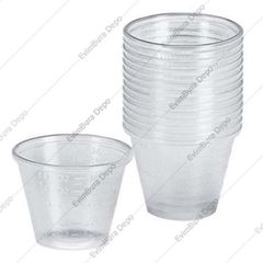 Revell 39065 Mixing Cups - 15-Piece Clear Plastic Paint Mixing Set With Measurement Markings