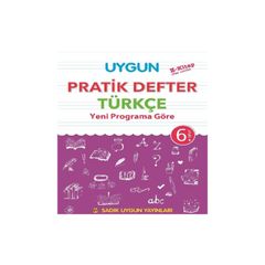 Sadik Uygun 6 Sinif Turkce Pratik Defter Sadik Uygun Yayinlari