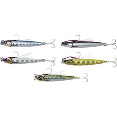 Savage Gear SJ-80-PSZ Squish Jig 80g Silver Zebra Glow