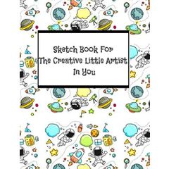 Cute Sketchbook: Large Notebook for Drawing, Writing, Painting, Sketching  or Doodling : 110 Pages, 8.5 x 11, Amazing Watercolor Galaxy Cover For