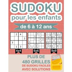 Sudoku fácil para crianças: 300 puzzles Sudoku para Smart Kids 9x9 com  soluções