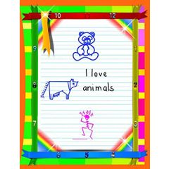 Handwriting Practice Paper ABC: Kindergarten Writing Paper with Dotted  Midline, Primary Composition Notebook, 8.5x11, 100 Pages ABC Primary Colors  (Paperback)