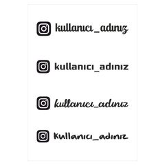 Custom Instagram Car Username Stickers & Decals for Cars