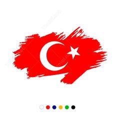 Turk Bayragi Sticker Beyaz Araclar Icin Otografik