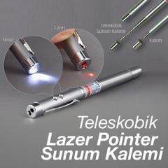 2 Adet Kırmızı Lazer (LASER) Pointer Sunum Projeksiyon Kalemi Kedi Eğitim  Oyuncak Lazer El Feneri