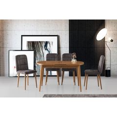 Selvi 633 Mercan Masa Takimi Ceviz E Mermer Defne Retro Sandalye Ceviz 1312 Kremit Senetle Elden Taksit Soyluavm Com