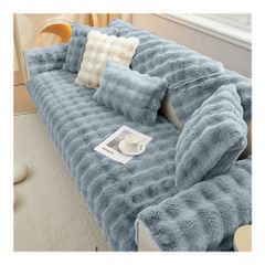 Super Soft Plush Sofa Towel Solid Color Non-slip Couch Cushion Cover  Thicken