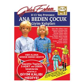 0-13 Yaş Provasız Ana Beden Çocuk Giyim Kalıpları - Güler Erkan