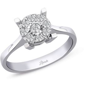 0.17 ct Modern Tasarım Coronet Tektaş Yüzük
