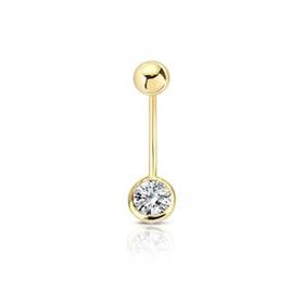 0.20 ct Pırlanta Göbek Piercing