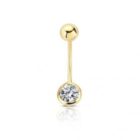 0.20 ct Pırlanta Göbek Piercing