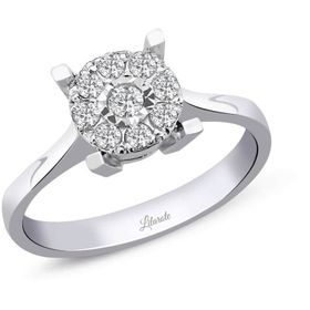 0.22 ct Modern Tasarım Coronet Tektaş Yüzük