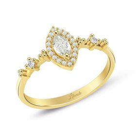 0.32 ct Pırlanta Modern Tasarım Markiz Yüzük