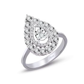 0.37 ct Modern Tasarım Damla Pırlanta Yüzük