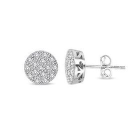0.49 ct Pırlanta Coronet Küpe