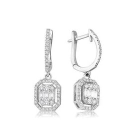 0.51 ct Pırlantalı Elmas Küpe