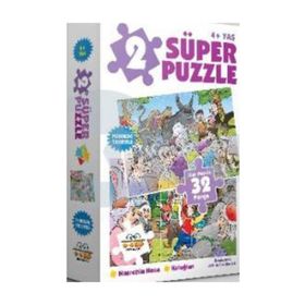 0-6 Yaş Yayınları 2 Süper Puzzle Nasrettin Hoca Keloğlan