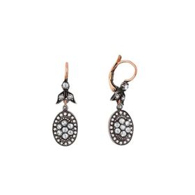 0.61 Karat Elmas Oval Küpe