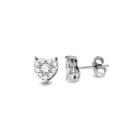 0.82 ct Modern Tasarım Coronet Tektaş Küpe