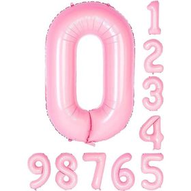 0 Rakam Pembe 76 cm Folyo Balon
