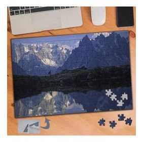 005 Karlı Alp Dağları Manzarası 240 Parça Puzzle Yapboz Tablo