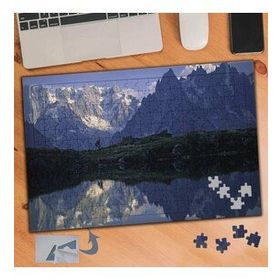 005 Karlı Alp Dağları Manzarası 240 Parça Puzzle Yapboz Tablo