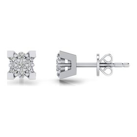 0,08 Karat Pırlantalı Küpe