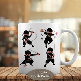0083 Sevimli Küçük Savaşçı Ninja Kupa Bardak