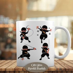 0083 Sevimli Küçük Savaşçı Ninja Kupa Bardak