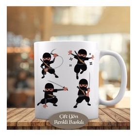 0083 Sevimli Küçük Savaşçı Ninja Kupa Bardak