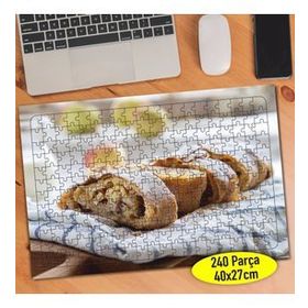 01004 Viyana Usulü Strudel Turta Yiyecek 240 Parça Puzzle Yapboz