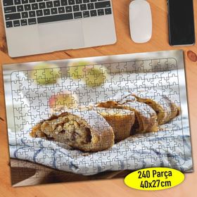 01004 Viyana Usulü Strudel Turta Yiyecek 240 Parça Puzzle Yapboz