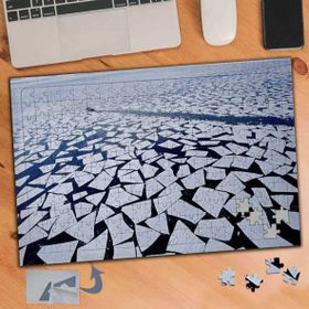 012 Denizin Üstünde Çatlamış Buz 240 Parça Puzzle Yapboz Tablo