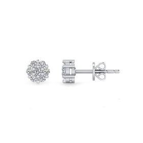 0,12 Karat Pırlantalı Küpe